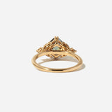 2.06 ct Blue-Yellow Asscher-cut Sapphire Goldie Ring