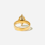 3.01ct Lab Elongated Hex Diamond Temple Ring