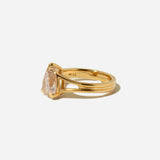 2.04 ct Light Brown Pear Diamond Vow Solitaire