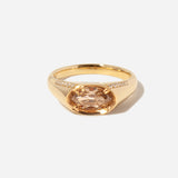 1.07 ct Fancy Brown Moval Diamond Reverence Pavé Signet Ring