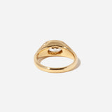 1.07 ct Fancy Brown Moval Diamond Reverence Pavé Signet Ring