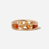 Sapphire & Citrine Float Ring