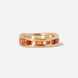 Sapphire & Citrine Float Ring