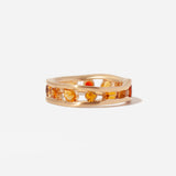 Sapphire & Citrine Float Ring