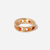 Sapphire & Citrine Float Ring
