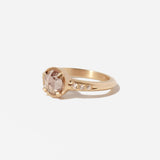 1.49 ct Champagne Rose-cut Diamond Low Tide Prong Solitaire Ring