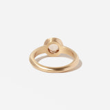 1.49 ct Champagne Rose-cut Diamond Low Tide Prong Solitaire Ring