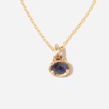 0.99 ct Blue Sapphire Florentine Pendant