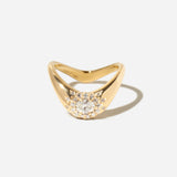 Petite ZAHA Halo Oval Diamond