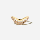 Pavé Mix Champagne Diamond Shadow Band