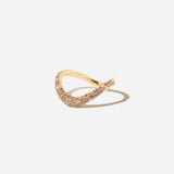 Pavé Mix Champagne Diamond Shadow Band