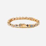 Sapphire Bezel Tennis Bracelet