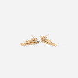 Diamond Bezel Tennis Waterfall Earrings