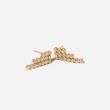 Diamond Bezel Tennis Waterfall Earrings