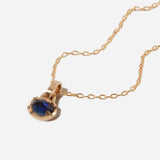 0.99 ct Blue Sapphire Florentine Pendant