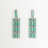 Chrysoprase Paintbrush Fringe Earrings