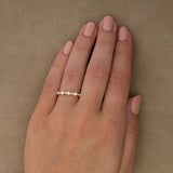 Five-Stone White Diamond Theia Ring