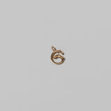 Mini Solid Gold Letter Charm