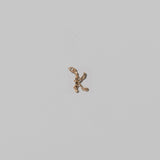 Mini Solid Gold Letter Charm