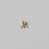 Mini Solid Gold Letter Charm