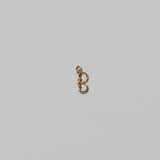 Mini Solid Gold Letter Charm