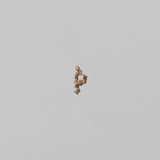 Mini Solid Gold Letter Charm