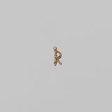 Mini Solid Gold Letter Charm