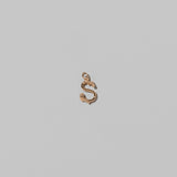 Mini Solid Gold Letter Charm