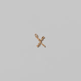 Mini Solid Gold Letter Charm