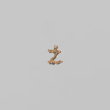 Mini Solid Gold Letter Charm