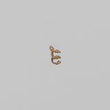 Mini Solid Gold Letter Charm