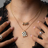 Gold Half Round Slide Bead Charm