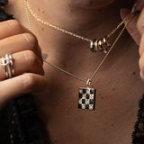 French Cut Diamond Book Locket