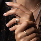 "Fuck Yes Fuck No" Cut Out Ring