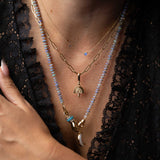 Lemon Quartz Mushroom Charm