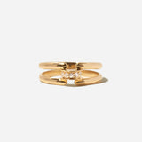 Pavé Diamond Open Single Panther Link Ring