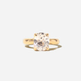 3.37 ct Old Mine Cushion Diamond Petal Ring