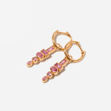 Pink Sapphire Totem Huggies