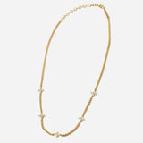 Quad Diamond Station Necklace