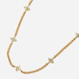 Quad Diamond Station Necklace