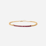Ruby Cuban Link Bracelet