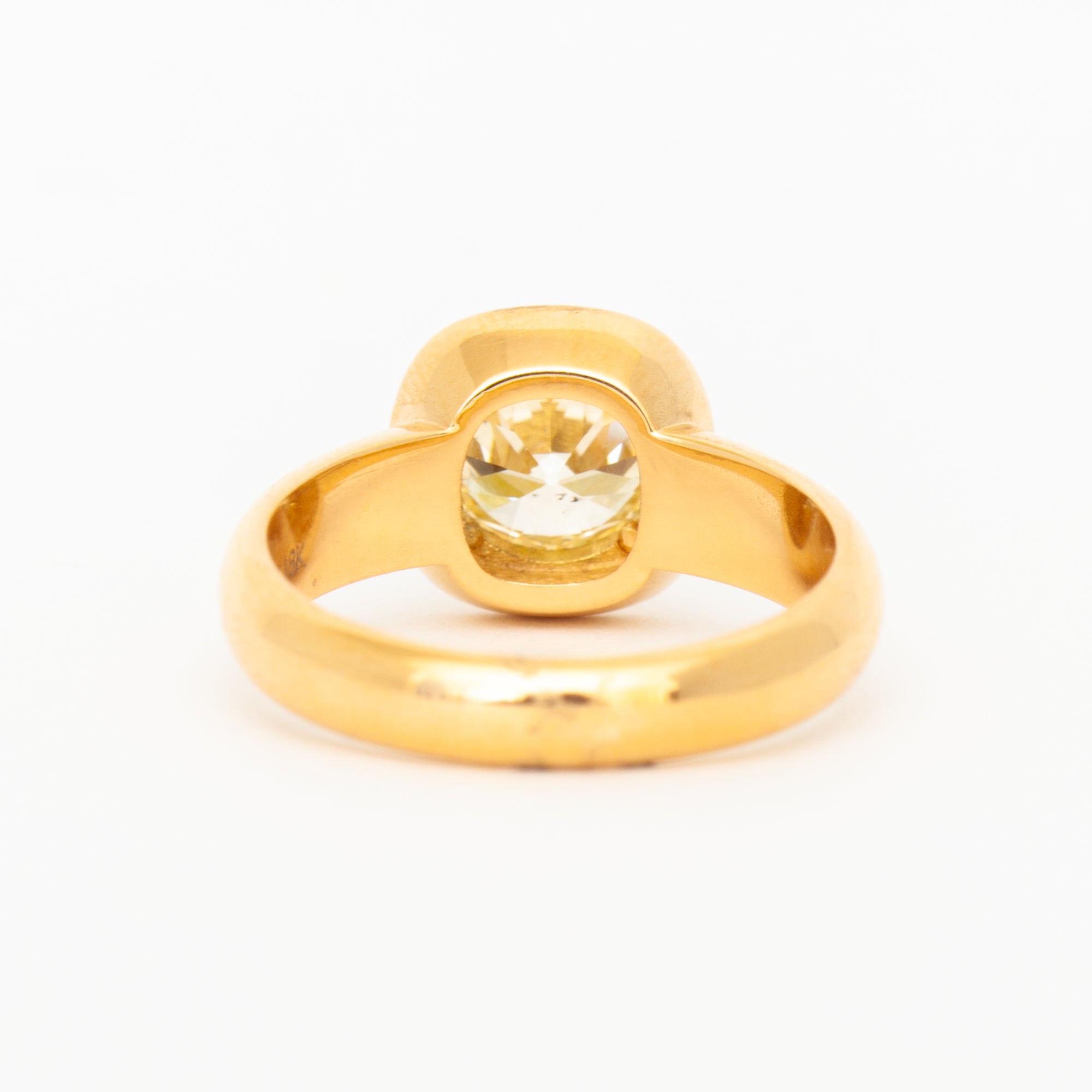 One Stone 22k Yellow Gold Ring 3.43gm | SEHGAL GOLD ORNAMENTS PVT. LTD.