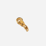 Skeleton Hand Charm Holder with Diamonds