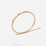 Two-Tone Constellation Diamond Plie Bangle