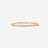 Two-Tone Constellation Diamond Plie Bangle