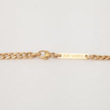 Diamond Bezel Tennis Segment Small Curb Chain Necklace