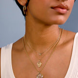 Mini Gold Guitar Pick Pendant