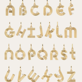 Groovy Diamond Initial Charm