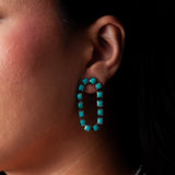 Turquoise Loop Earrings