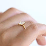 Rhombus Diamond Ring